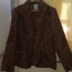 Bon Worth tapestry jacket.